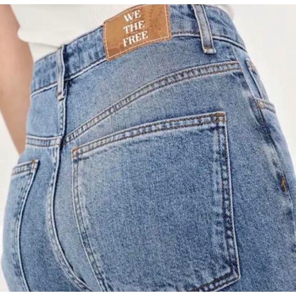 We The Free Pacifica High Rise Slim Straight Leg Jeans Blue 31